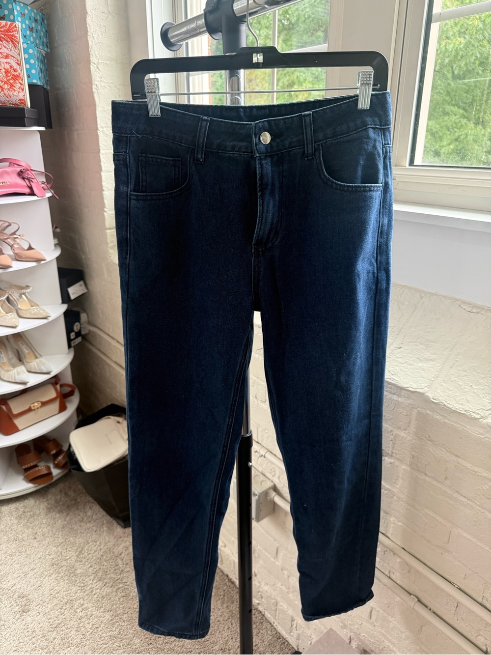 Relaxed Fit Men's Jeans in Dark Blue
